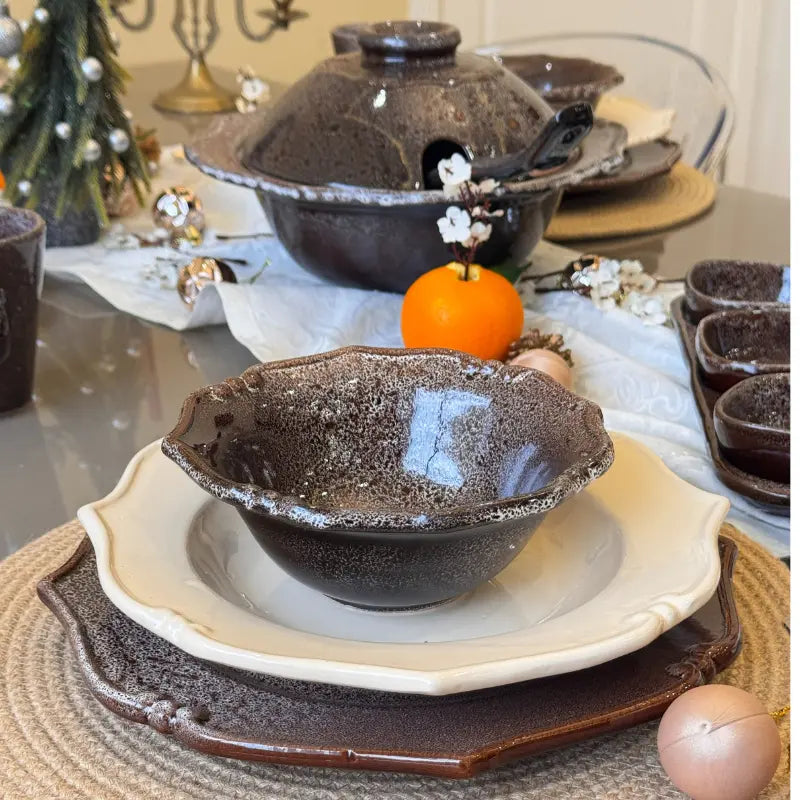 service de table chocolat