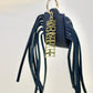 Charme de sac Bachkootoo en cuir Noir