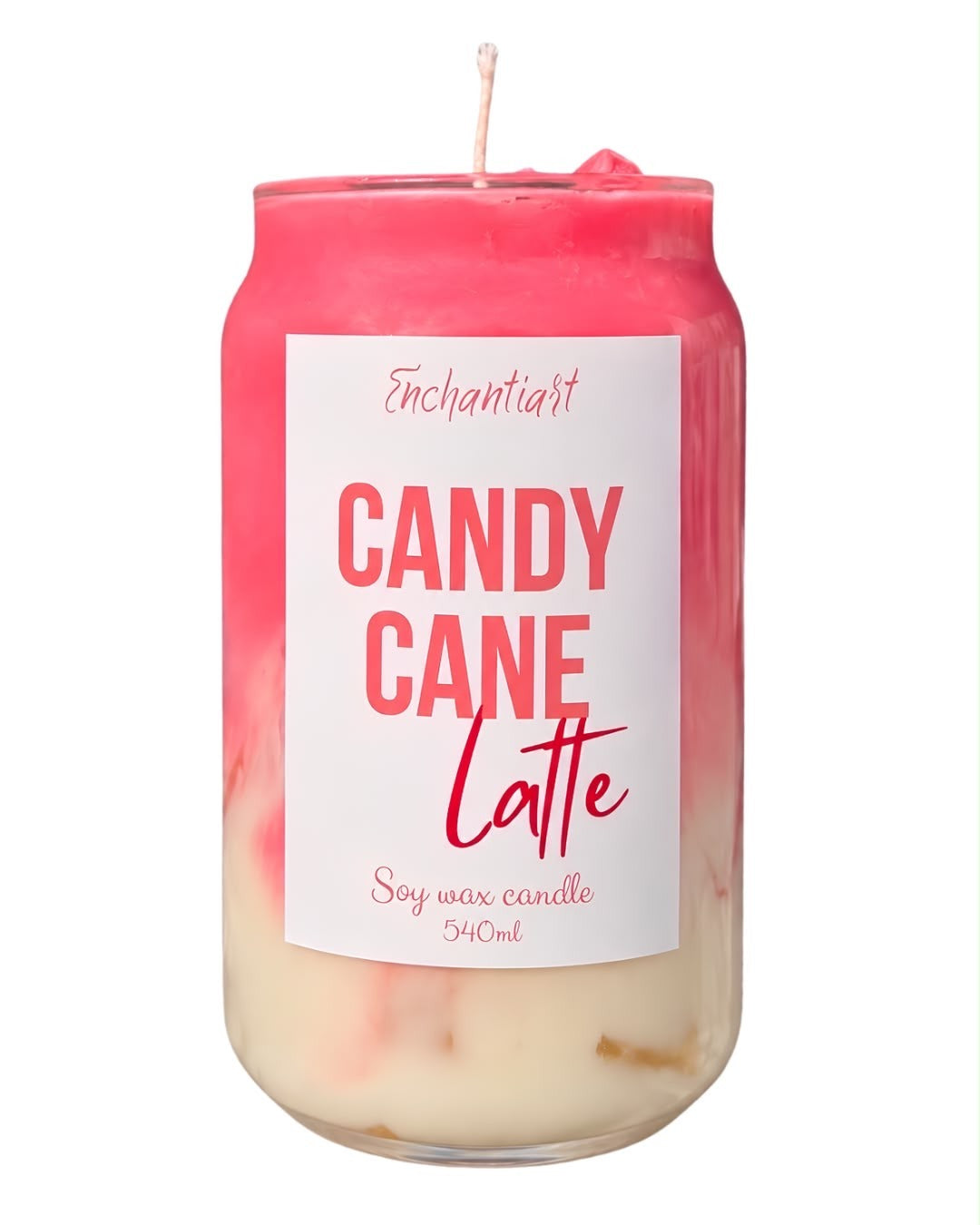 Bougie Candy Cane Latte, Enchantiart
