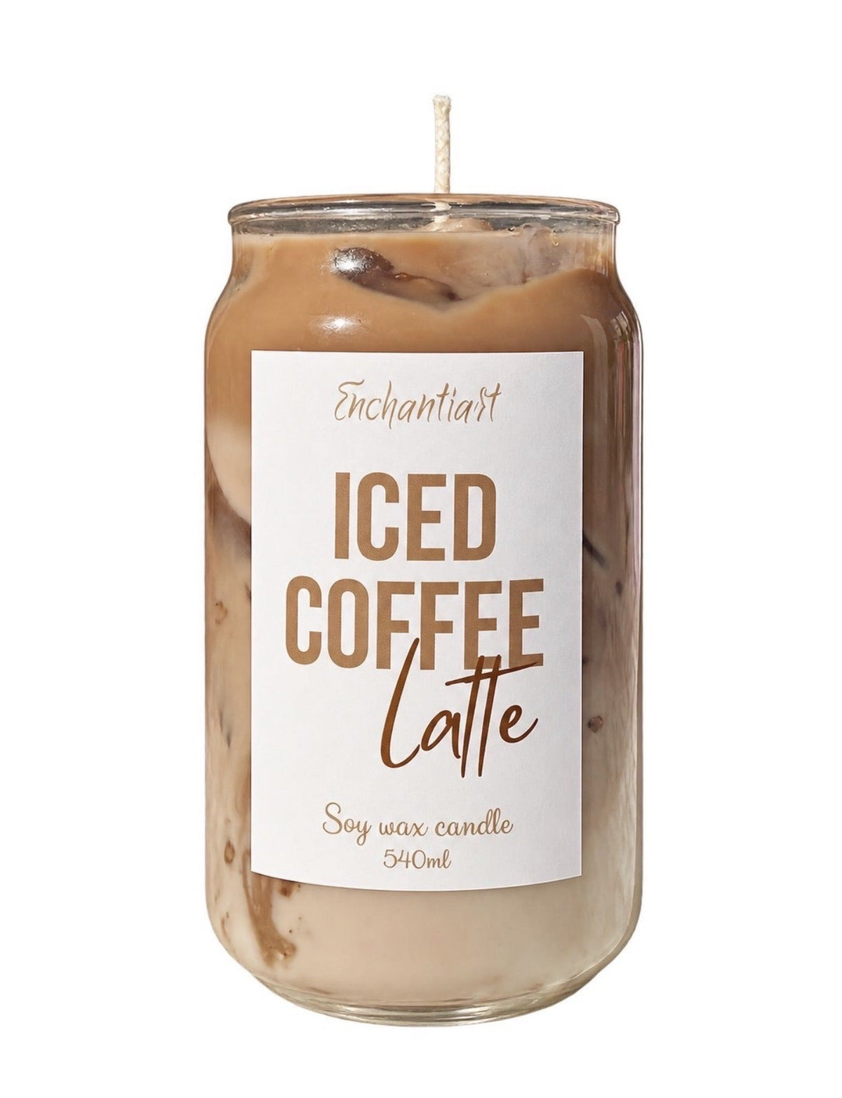 Bougie Iced Coffee Latte, Enchantiart