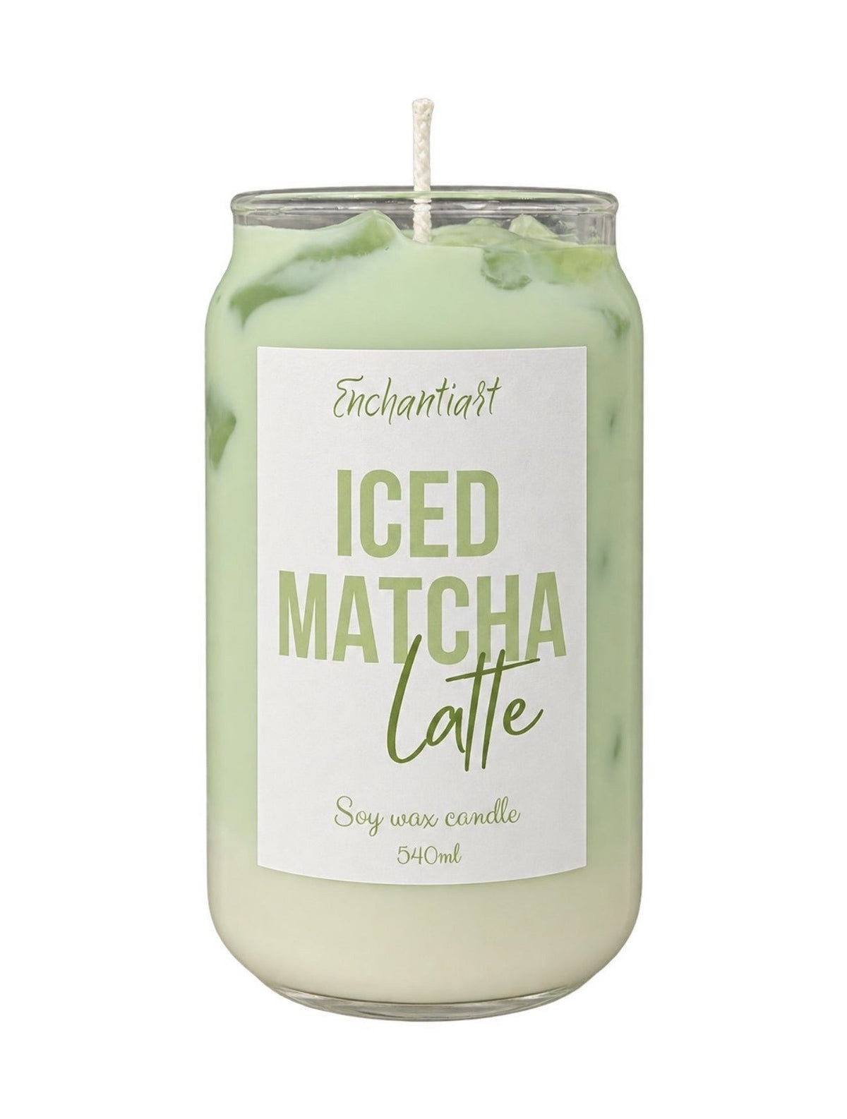 Bougie Iced Matcha Latte, Enchantiart