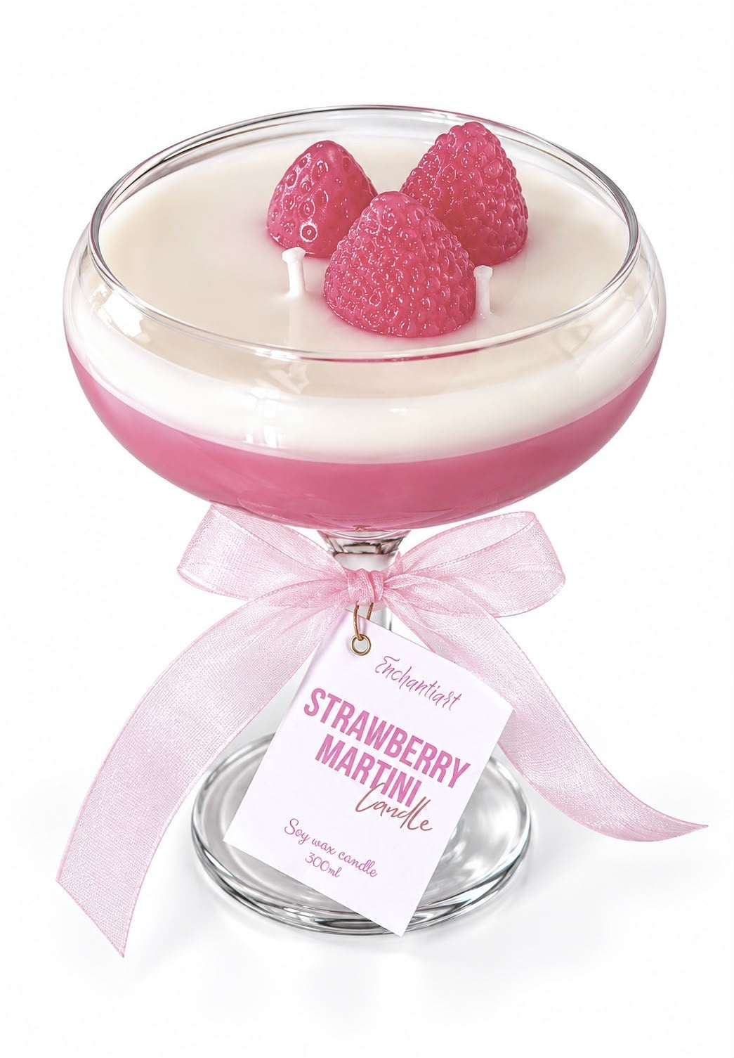 Bougie Strawberry Martini, Enchantiart