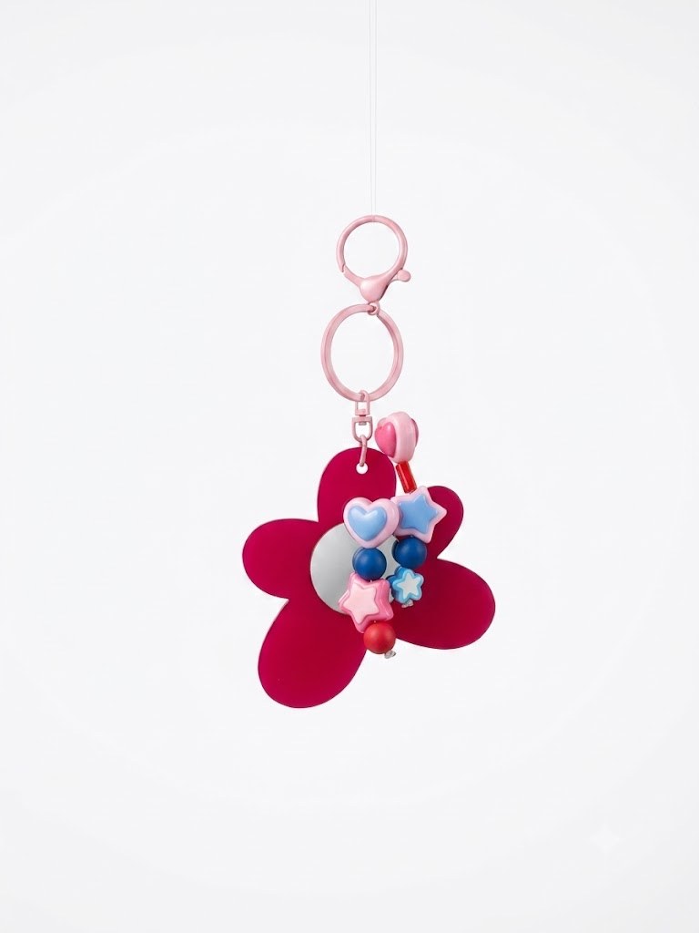 Porte-clé fleur