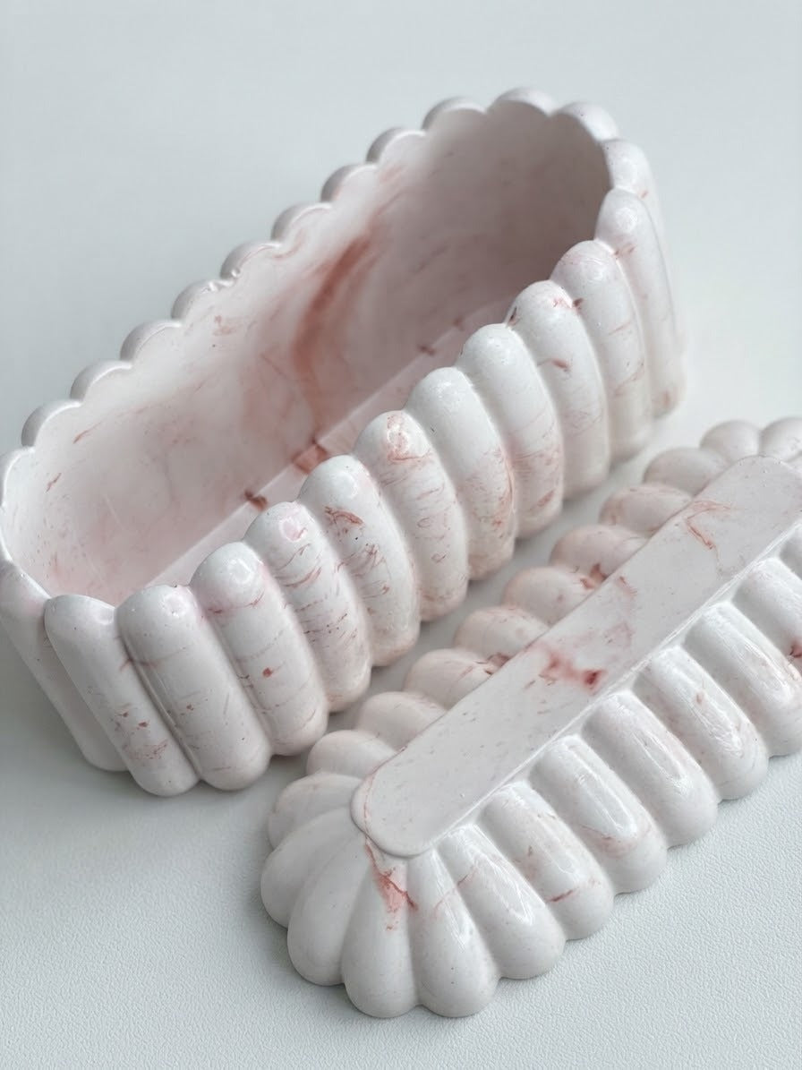 Écrin marbré rouille, Maison Nur