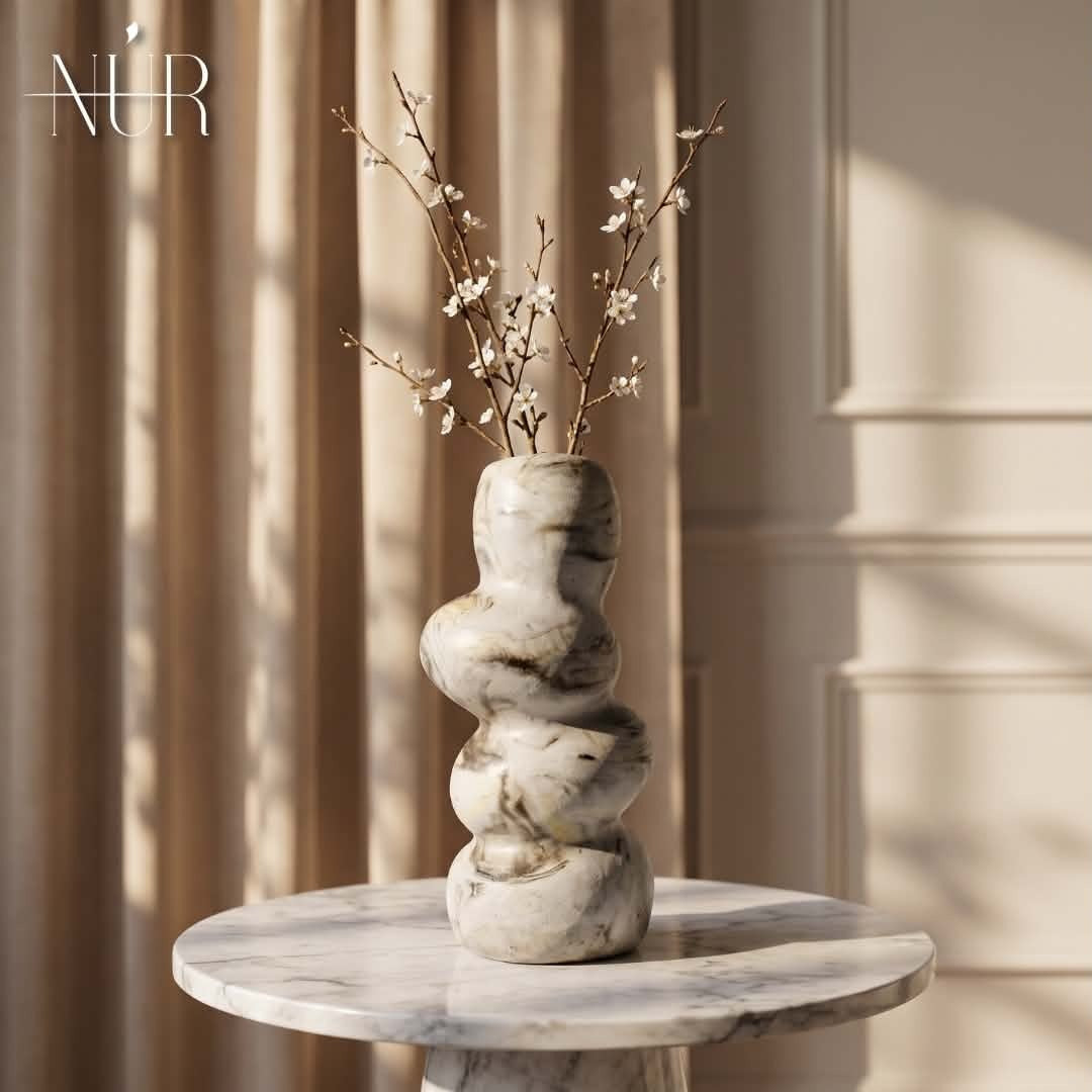Vase Totem beige