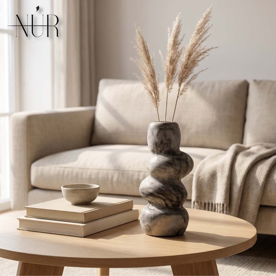 Vase Totem beige, Maison Nur