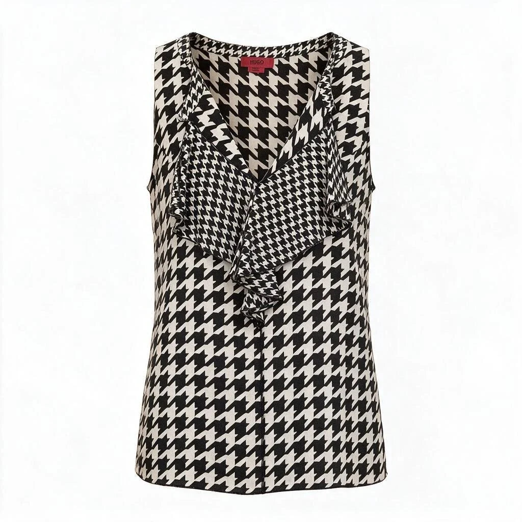 Sleeveless silk top - Hugo Boss