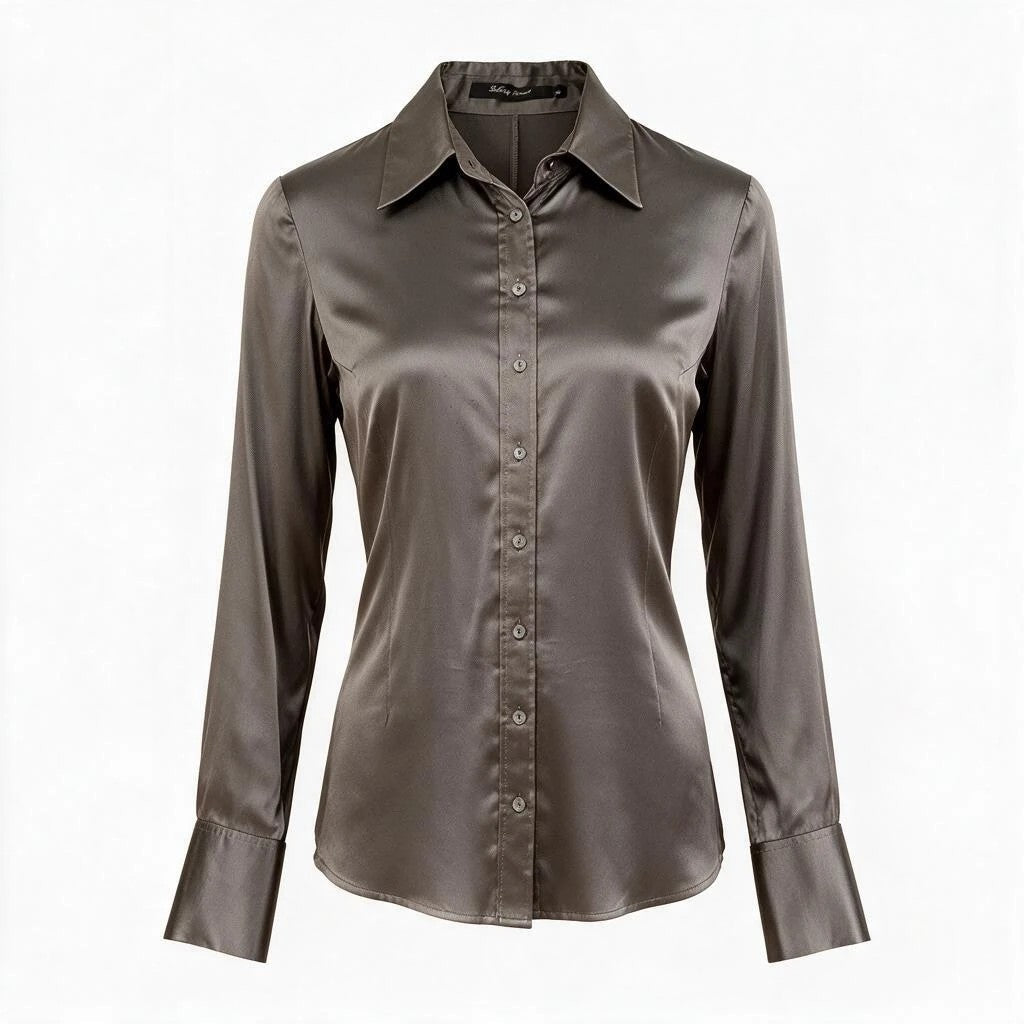 Chemise en soie et élasthanne - Talking French