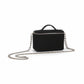 Sac mini vanity femme en jeans et cuir