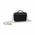 Sac mini vanity femme en jeans et cuir