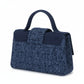 Sac Bambino femme en jeans et cuir