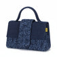 Sac Bambino femme en jeans et cuir