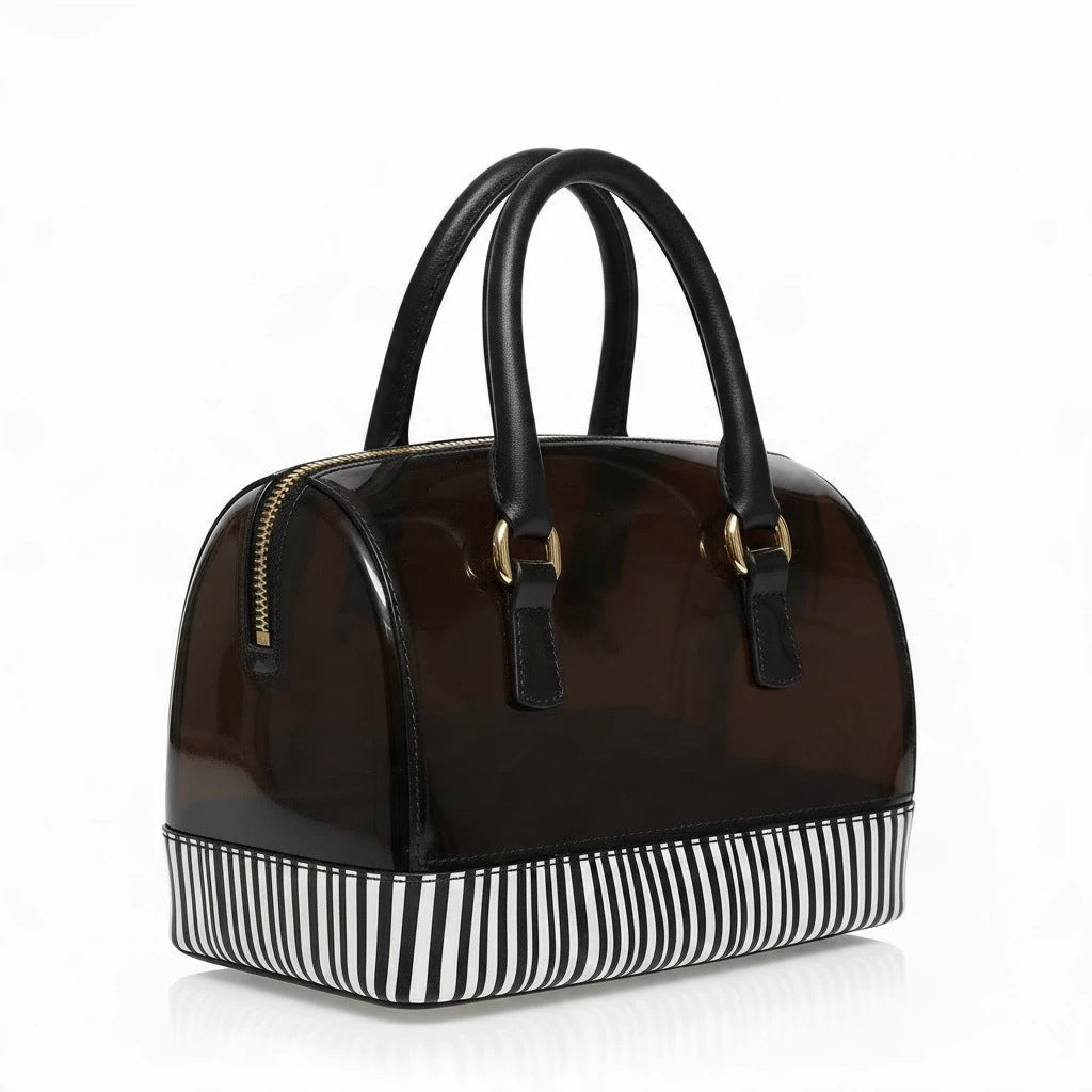 Sac en plastique rayée - Furla