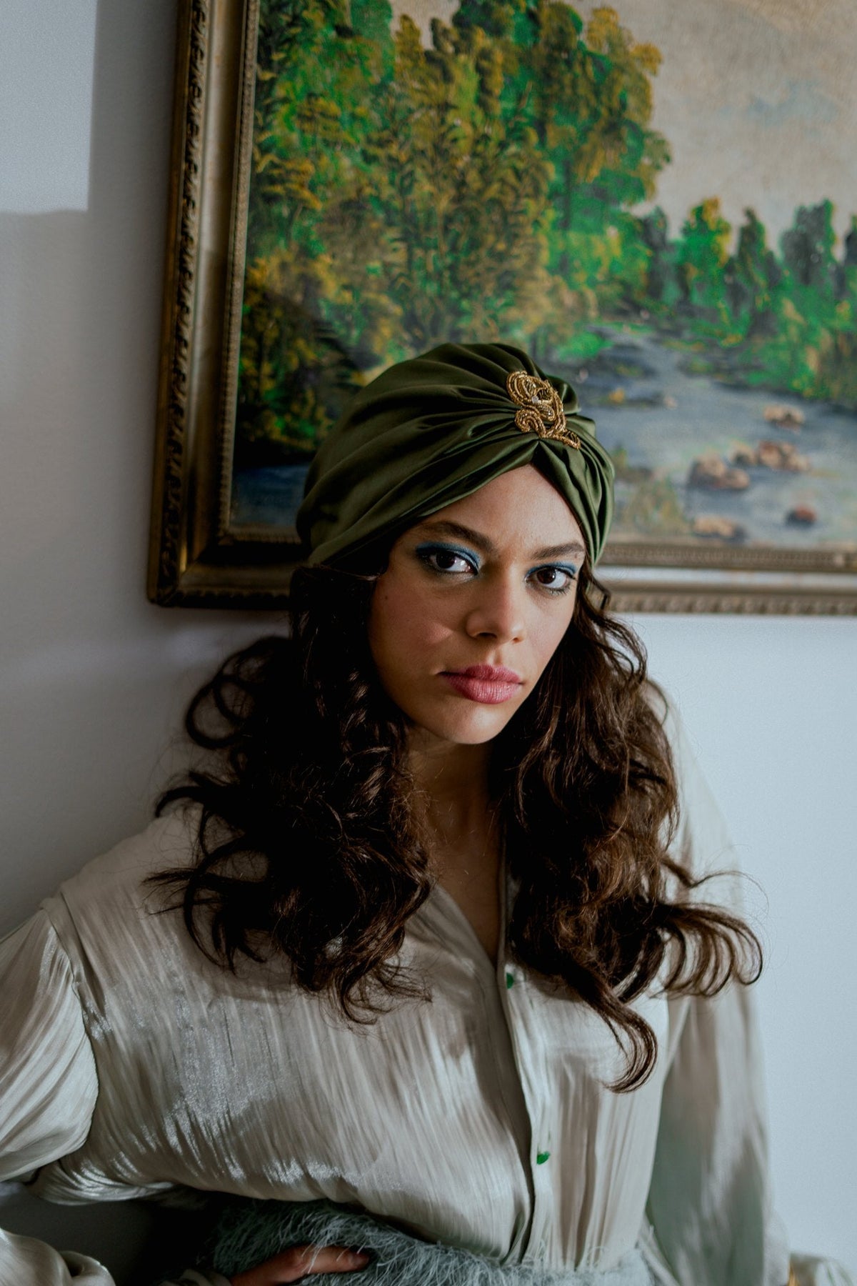 Khaki Green Turban – Aichwarya