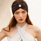 ASMAHEN – Black Brooch Headband