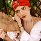 MORGIANA – Terracotta Satin Headband