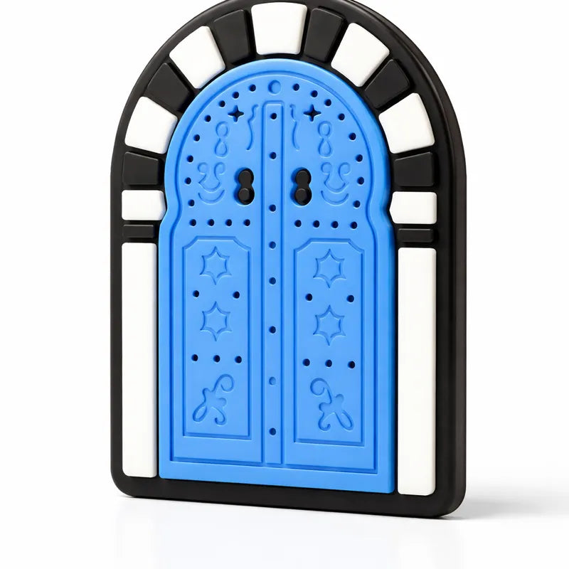 Pins porte bleu