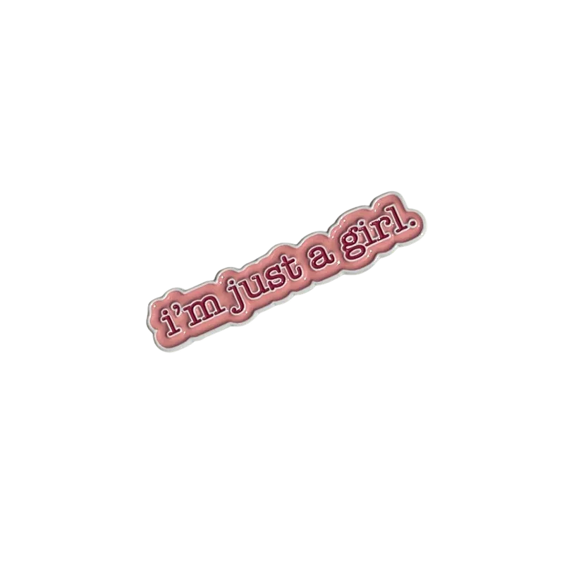 Sticker métal i'm just a girl