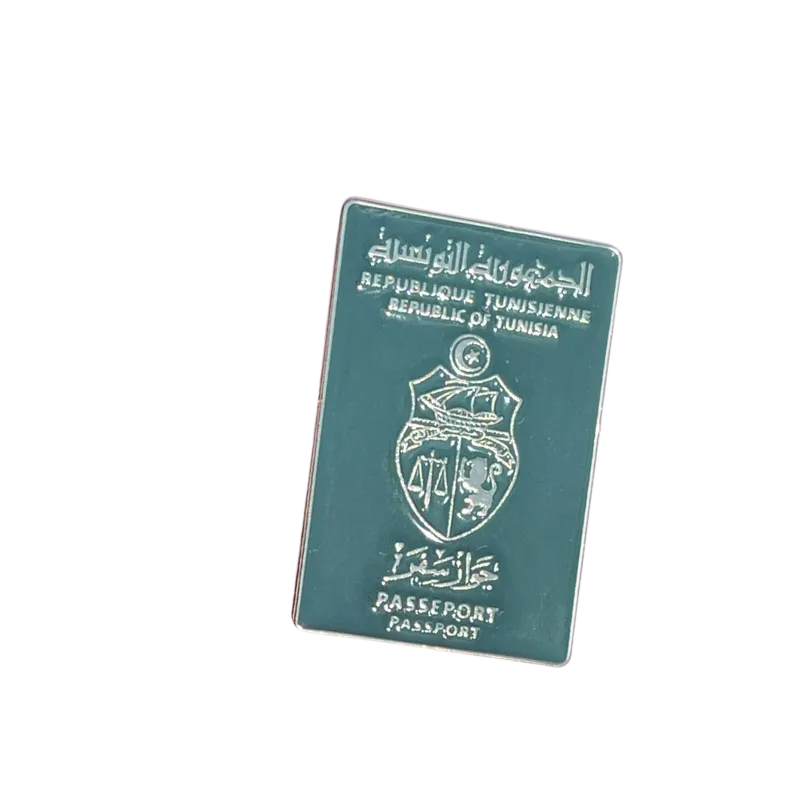 Sticker métal passeport tunisien