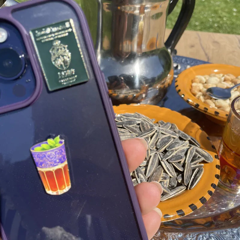 Sticker métal passeport tunisien