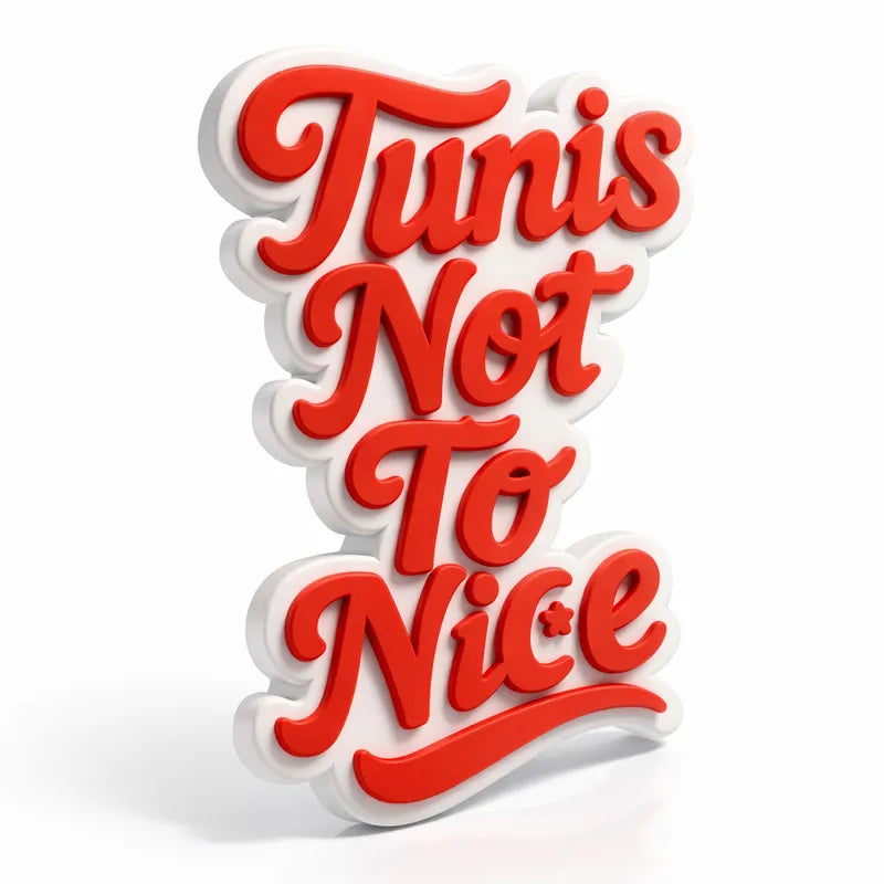 Sticker TUNIS NOT TO NICE