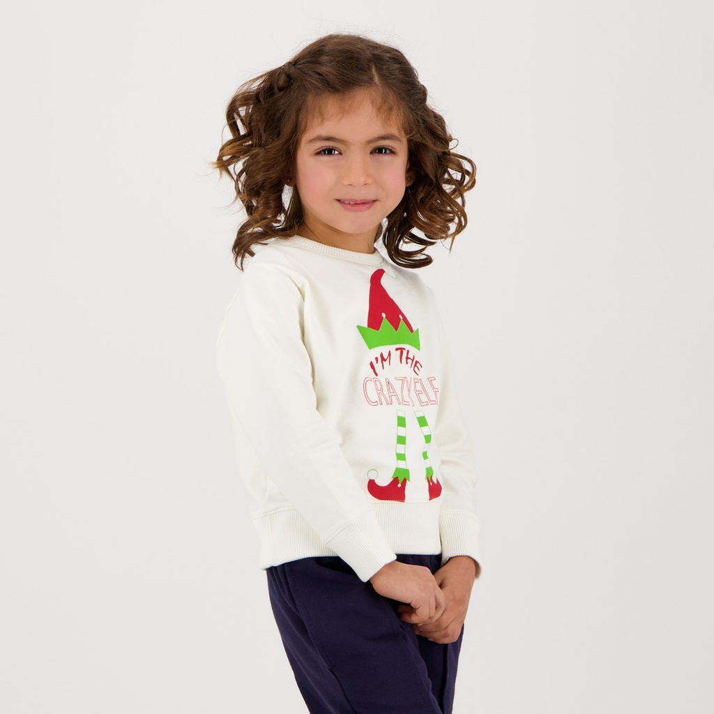 SWEAT NOEL UNISEXE ENFANT CRAZY ELF