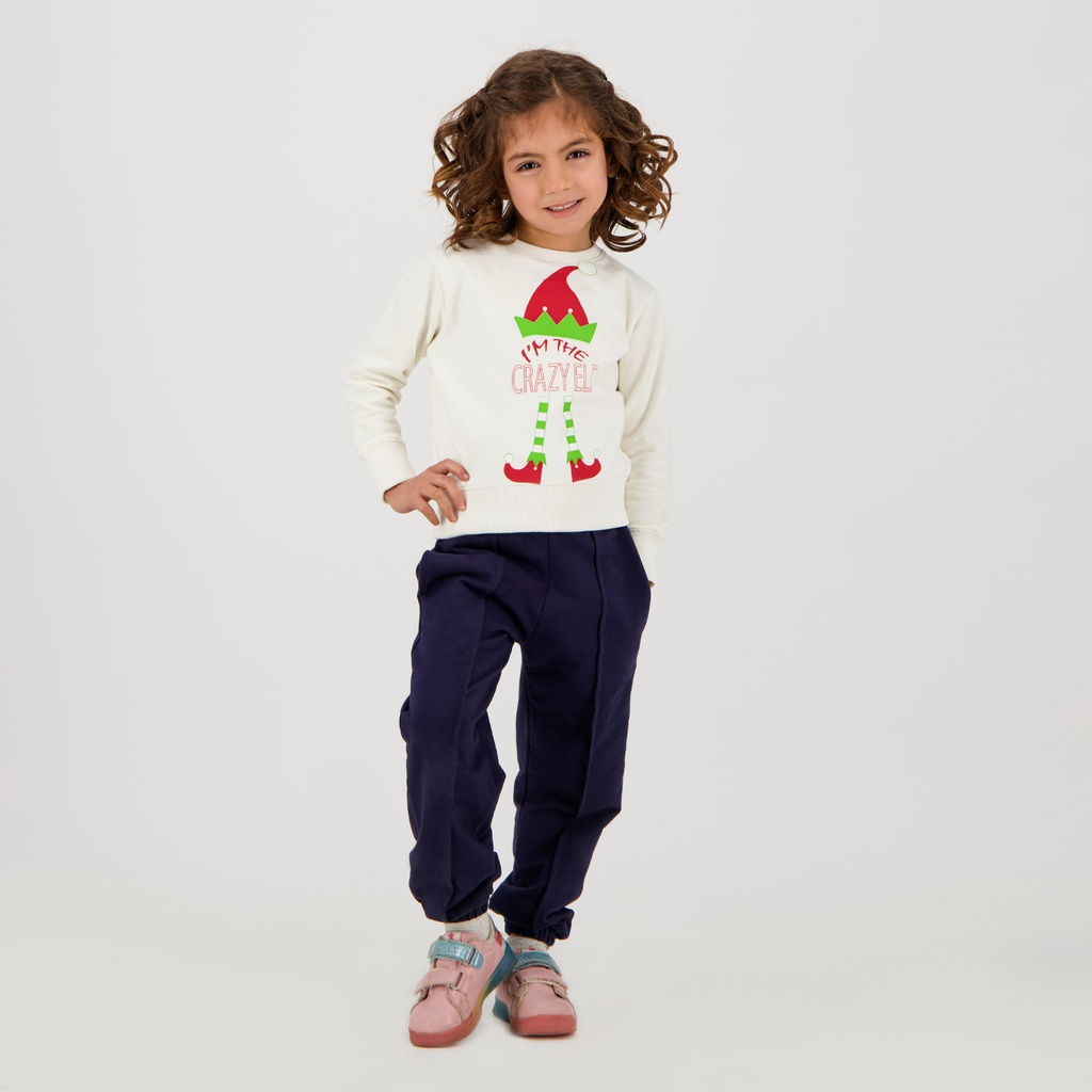 SWEAT NOEL UNISEXE ENFANT CRAZY ELF