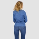 Chemise femme slim en jeans - ANNIE 689