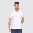 T-SHIRT HOMME MANCHES COURTES AVEC EPAULETTE FLAMANT ROSE