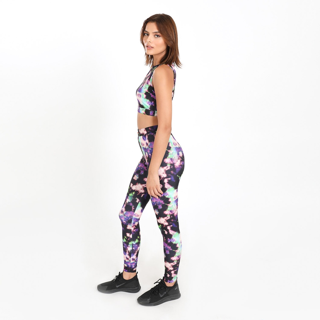 Legging de sport femme tie dye