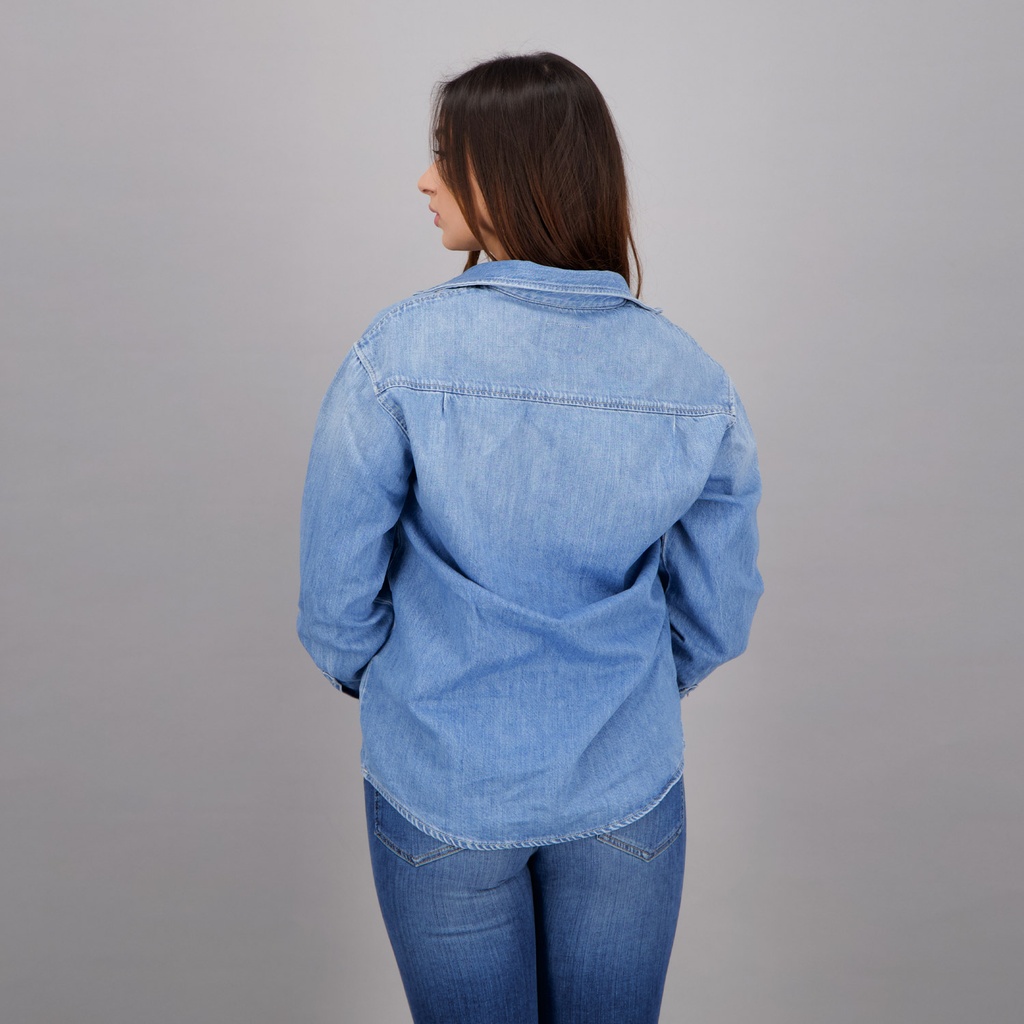 Chemise femme oversized en jeans - LORDIE 366