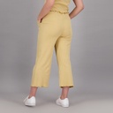 Pantalon côtelé femme bord franc