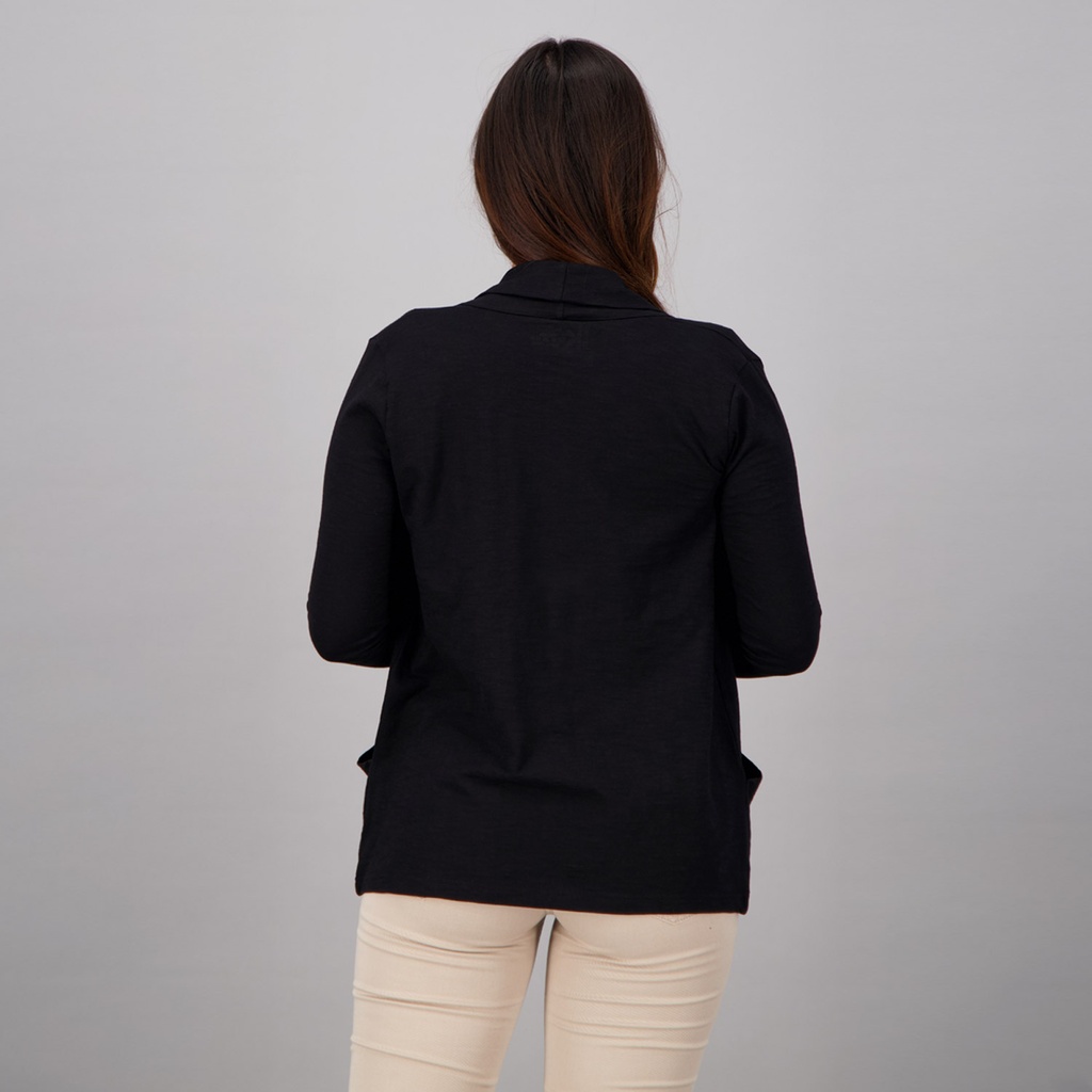 Gilet femme manches longues avec poche