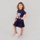 Robe fille manches courtes avec volant HOPE