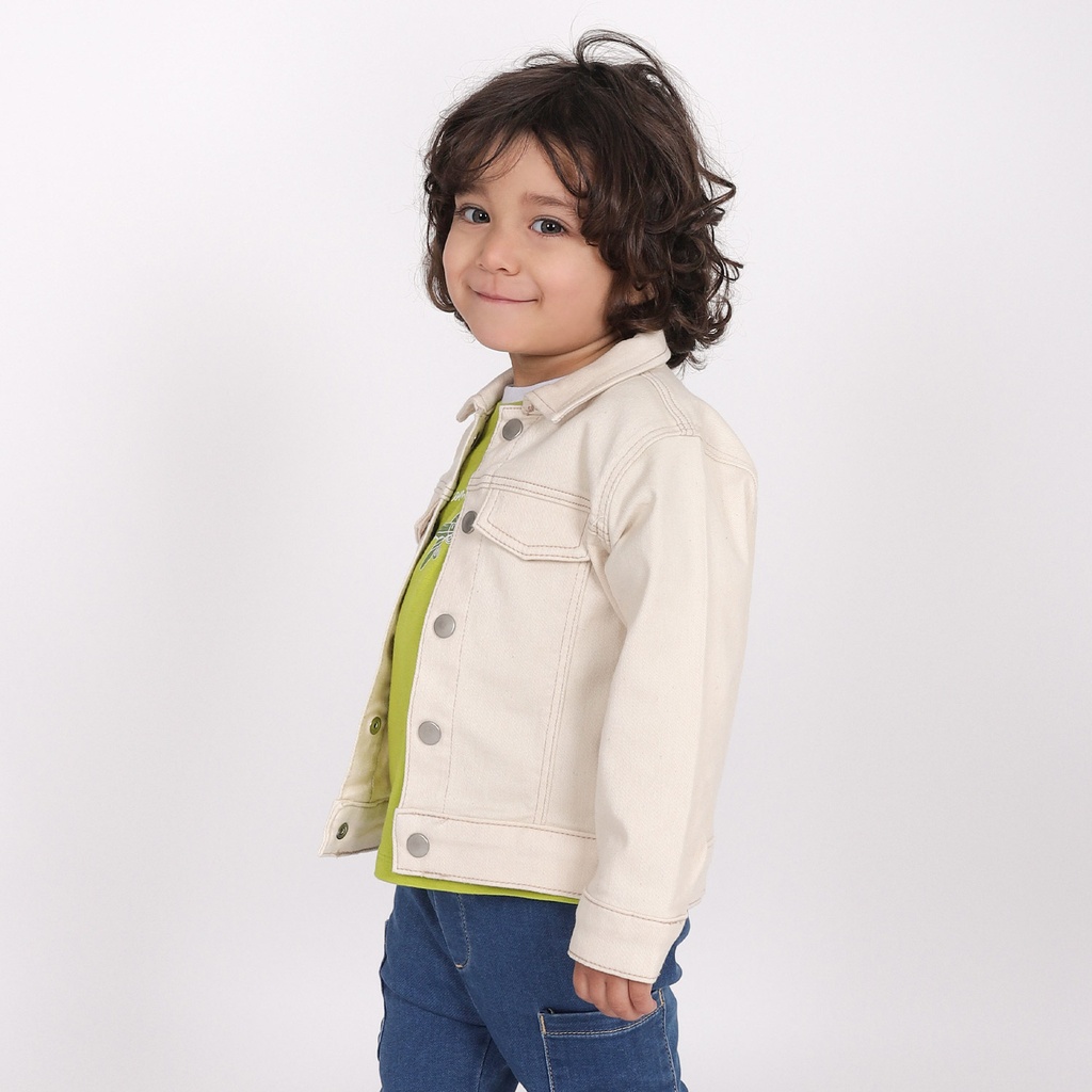 Vestes bebe en jeans avec patch  TIGRE