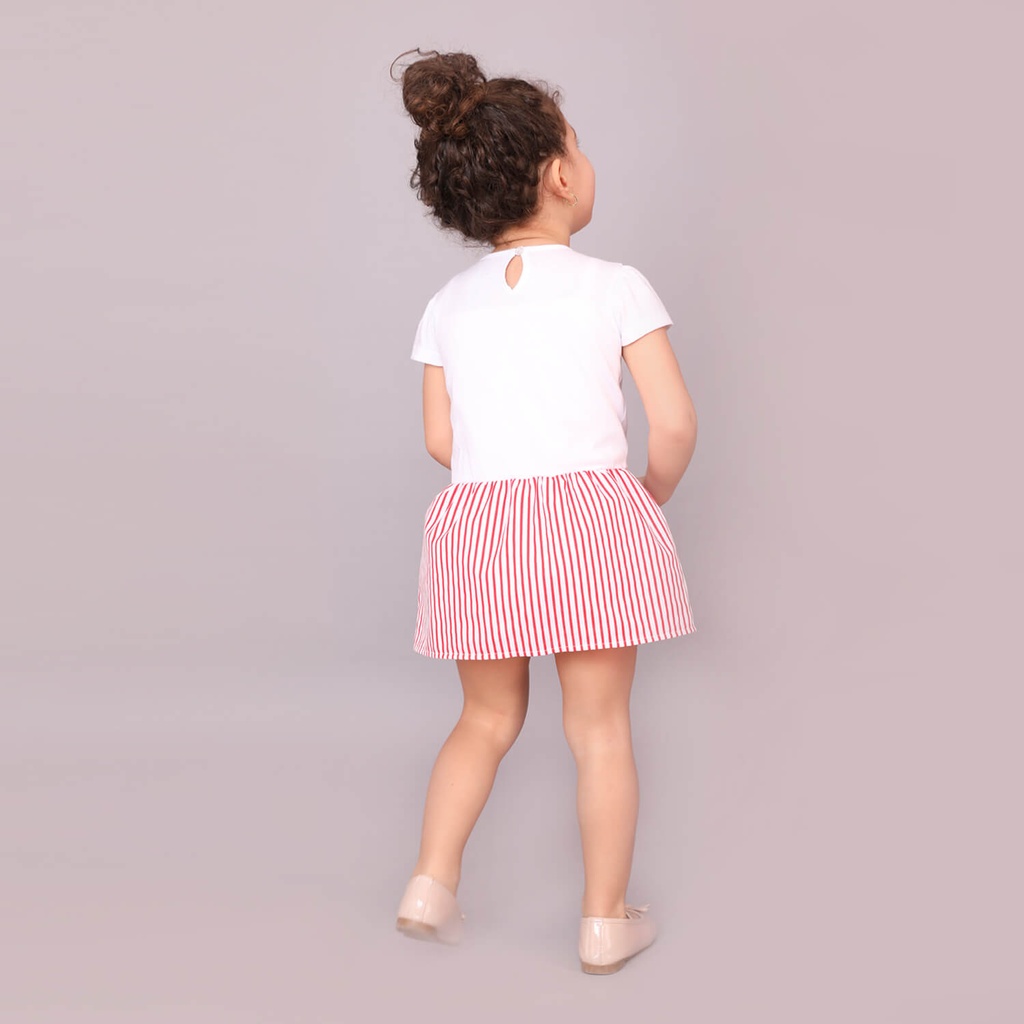 Robe bébé manches courtes avec volant CUPCAKE