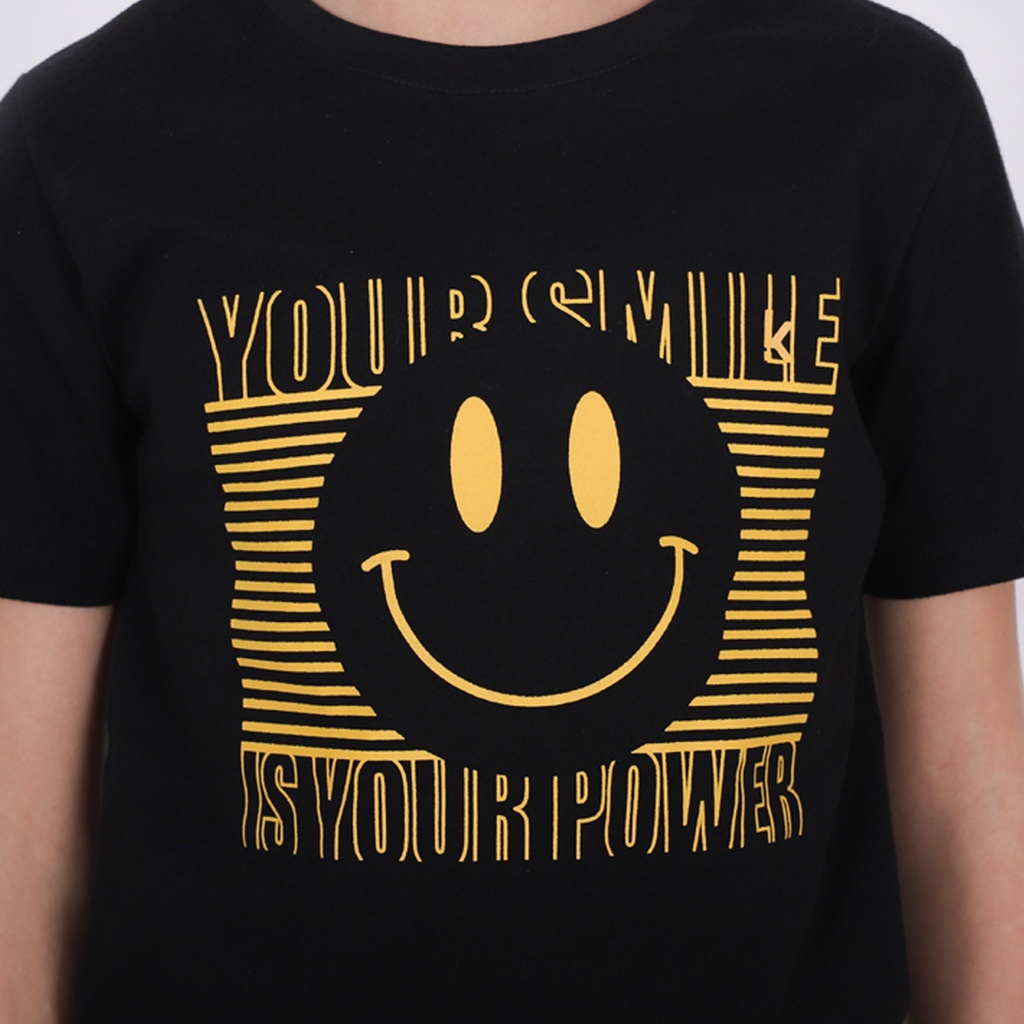 Ensemble garçon t-shirt manches courtes et short YOUR SMILE IS YOUR POWER