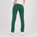 Pantalon slim femme taille haute avec bande cote