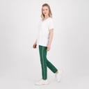 Pantalon slim femme taille haute avec bande cote