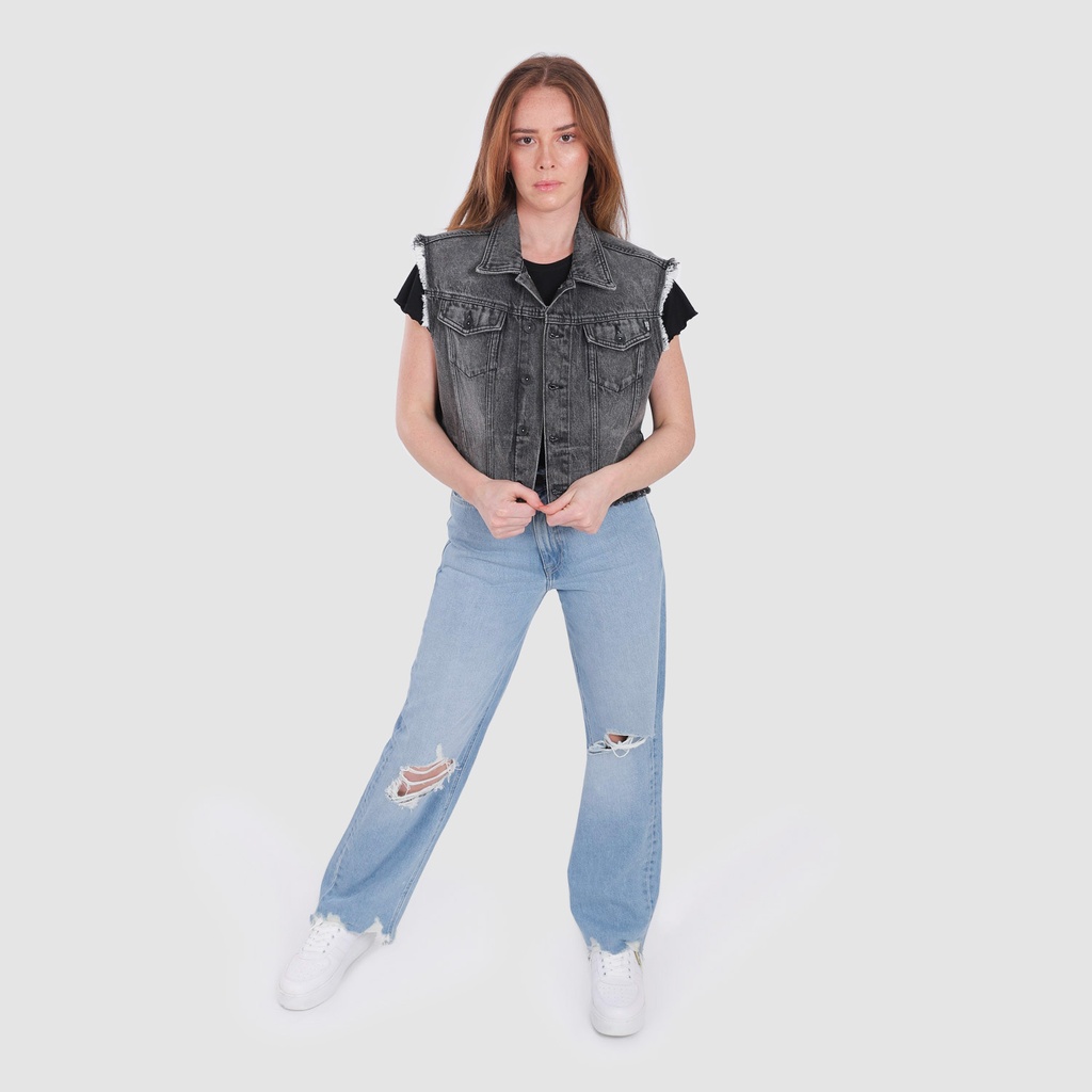 Veste sans manche femme en jeans - US LEGEND 926