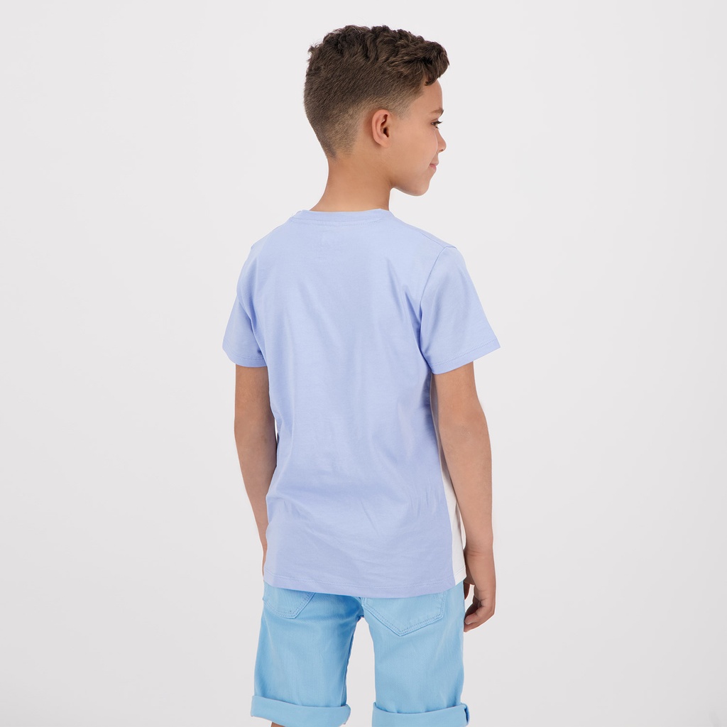 T-shirt garçon manches courtes bi-couleur