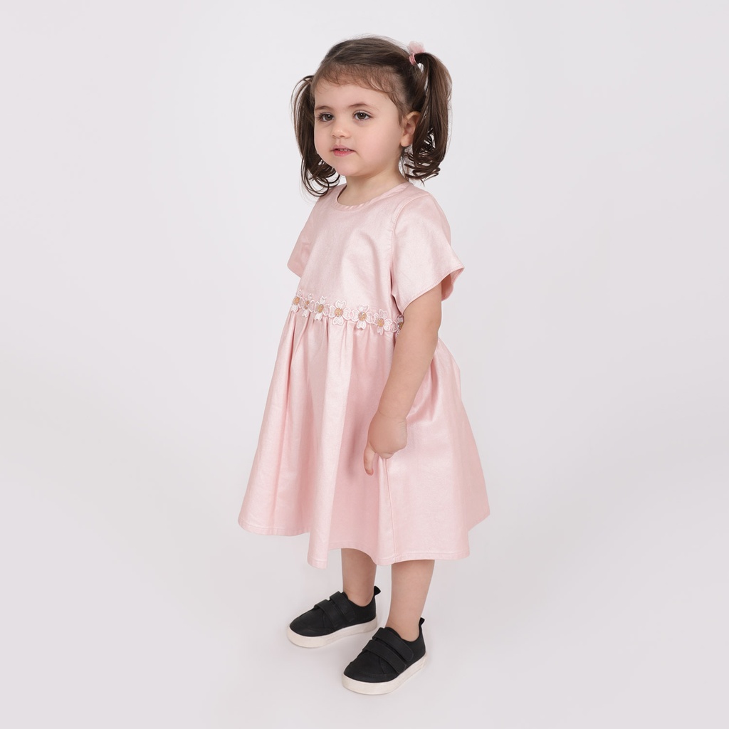 ROBE BEBE FILLE CHIC EFFET CUIR