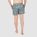 Short de bain homme court imprimé illustration feuille