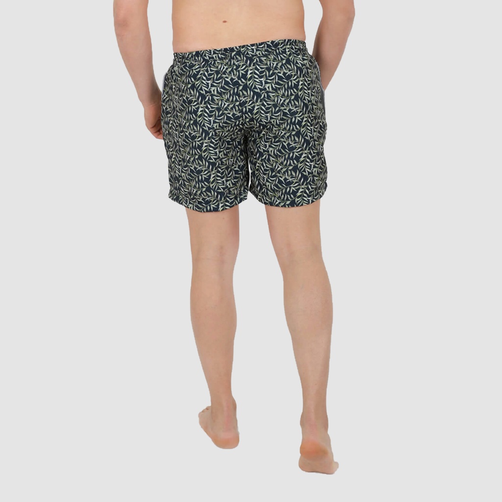 Short de bain homme court imprimé feuille de palmier