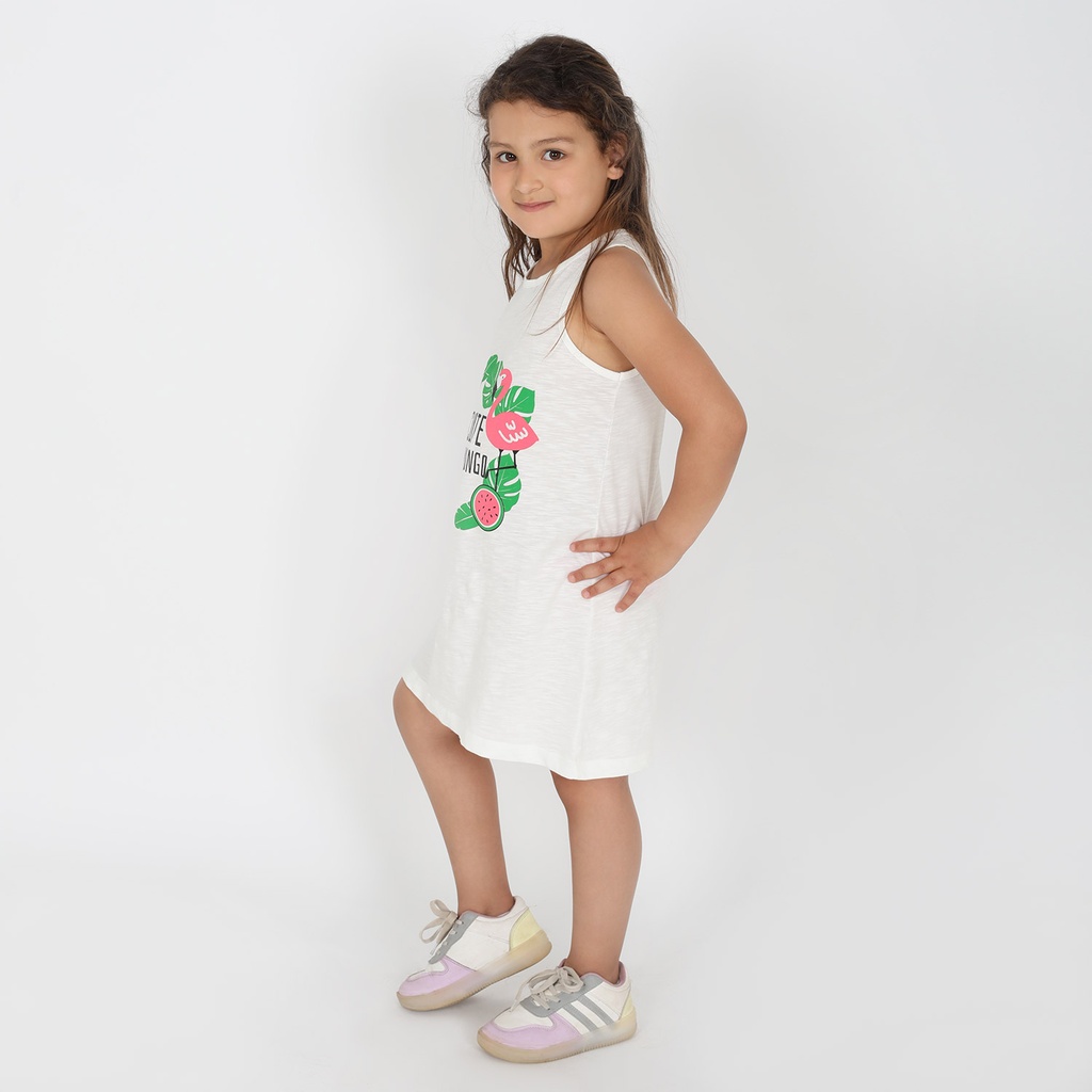 Robe de plage fille flammée CUTE FLAMINGO