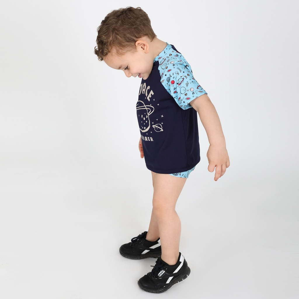 Ensemble bébé t-shirt et short de bain SPACE EXPLORER