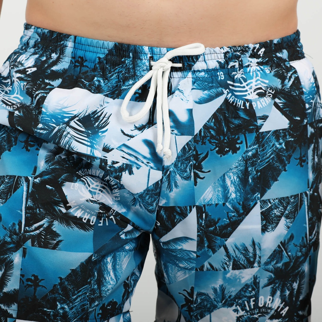 Short de bain homme court imprimé CALIFORNIA