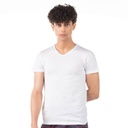 T-shirt homme col V en coton pur