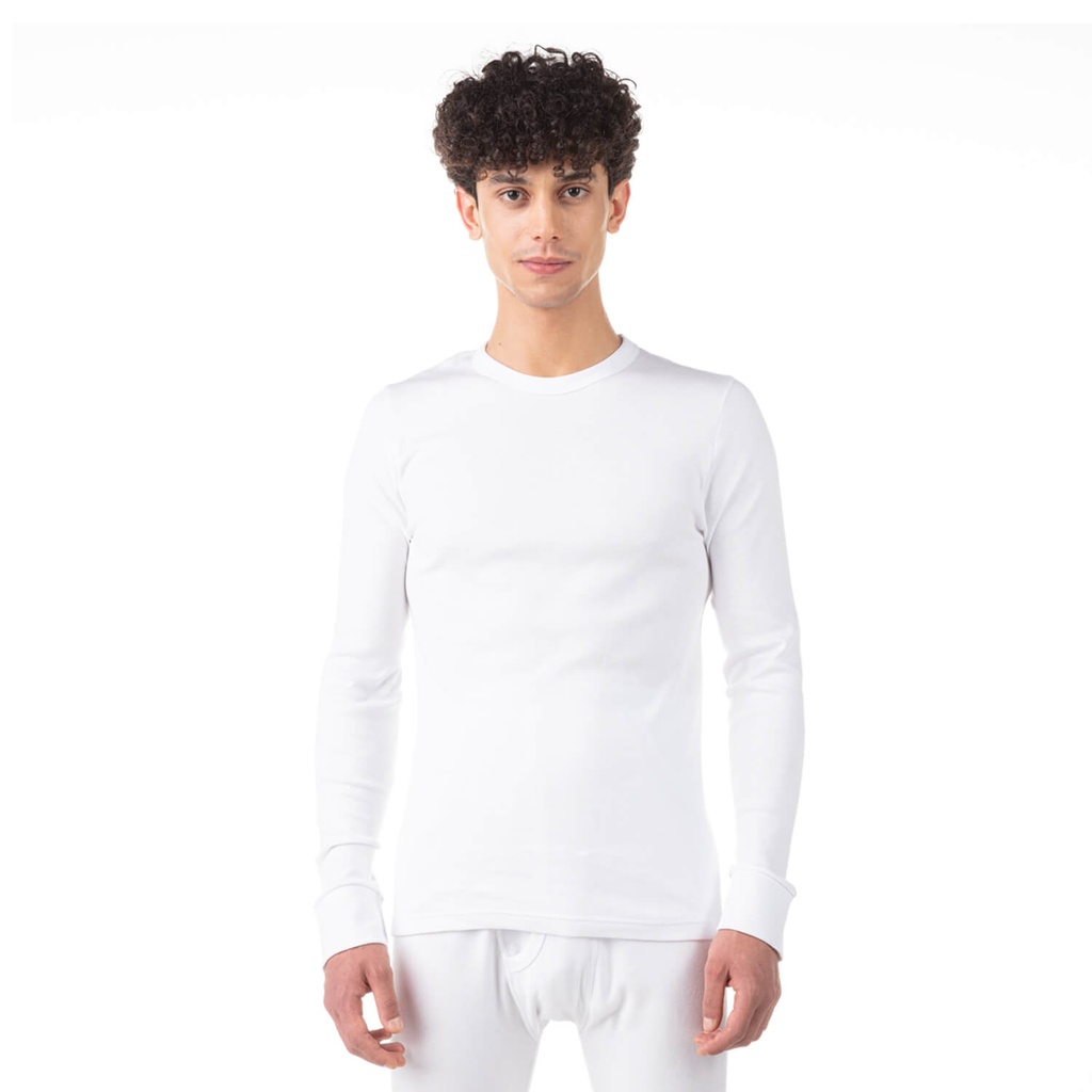 Maillot de corps thermique homme en maille interlock