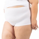 Culotte taille haute grandes tailles en coton stretch